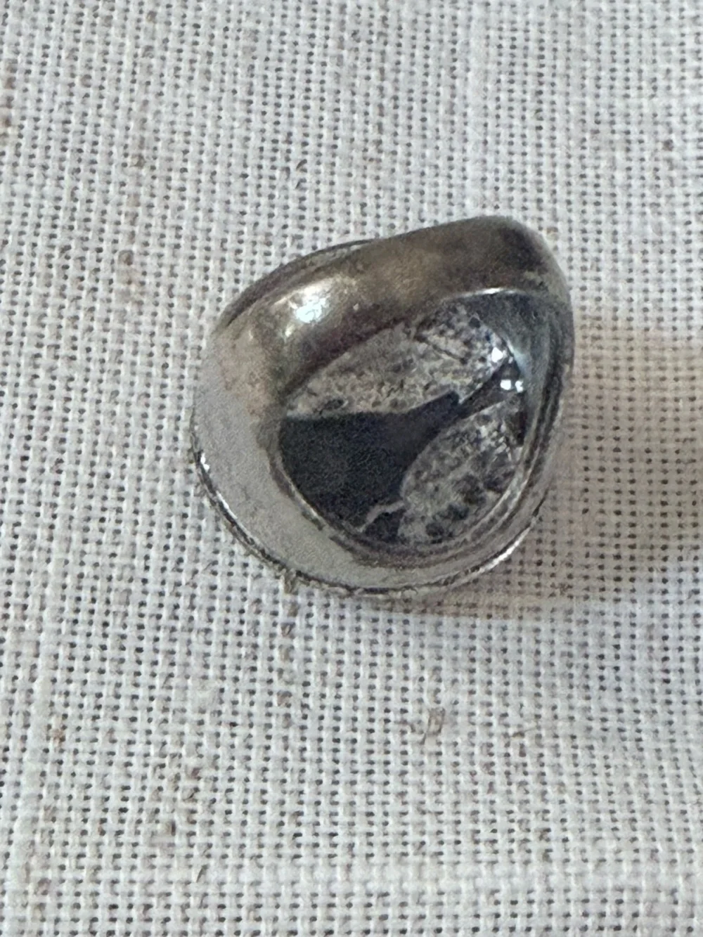 Silver Bird Signet Ring - size 8